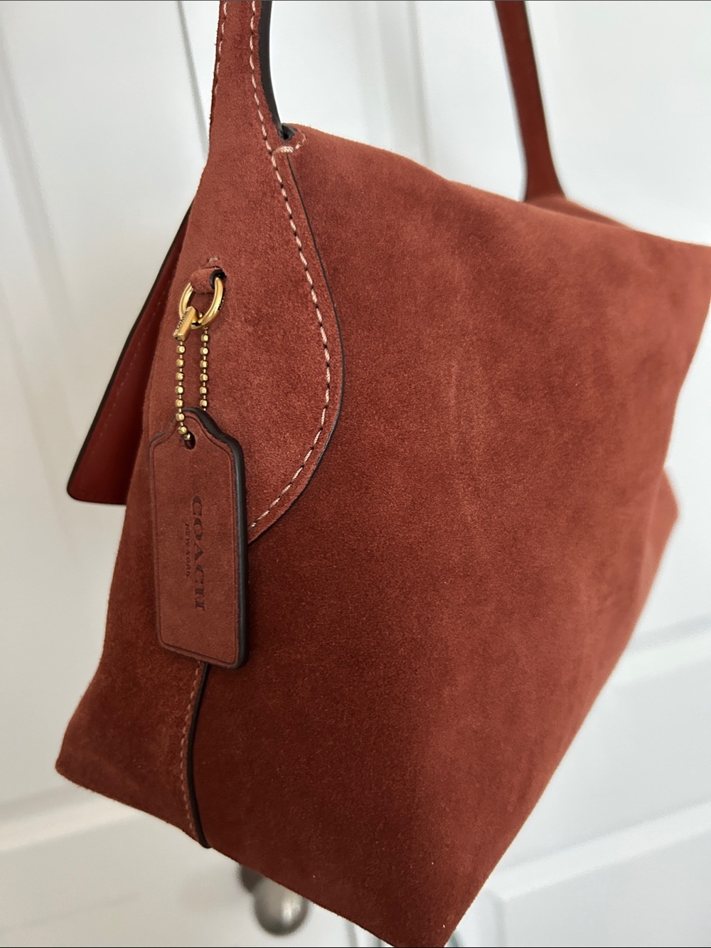 Coach chelsea 36 in suede clay / brass - Picture 4 of 12